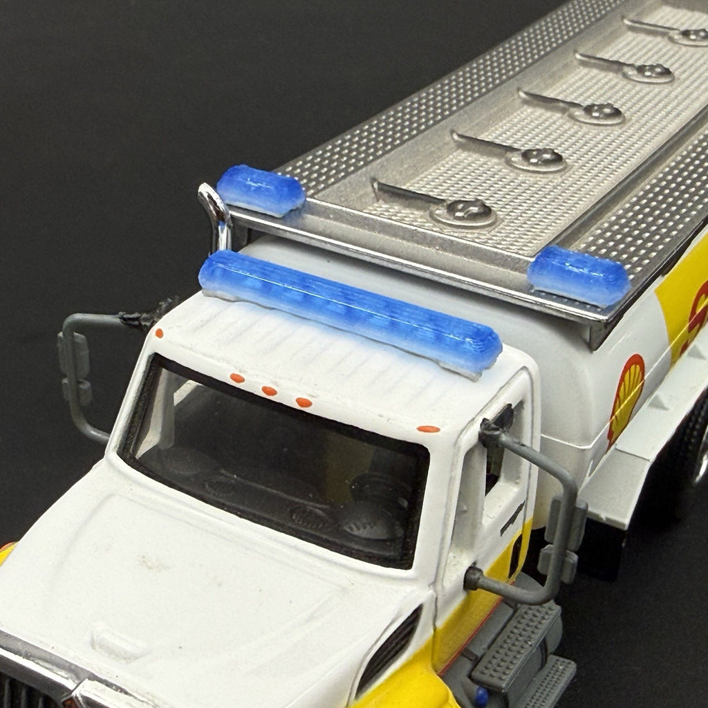 3 Pack 1/64 Scale Blue Code 3 MX7000 Long Short Lightbar Fire Engine EMS 6411B4