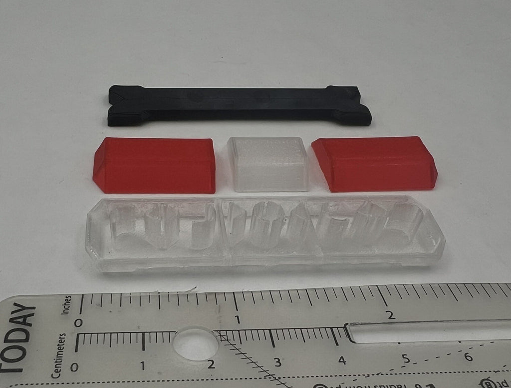 1/18 Scale Clear Red Code 3 MX7000 Lightbar W/ Internal Lens Police Sheriff Fire1