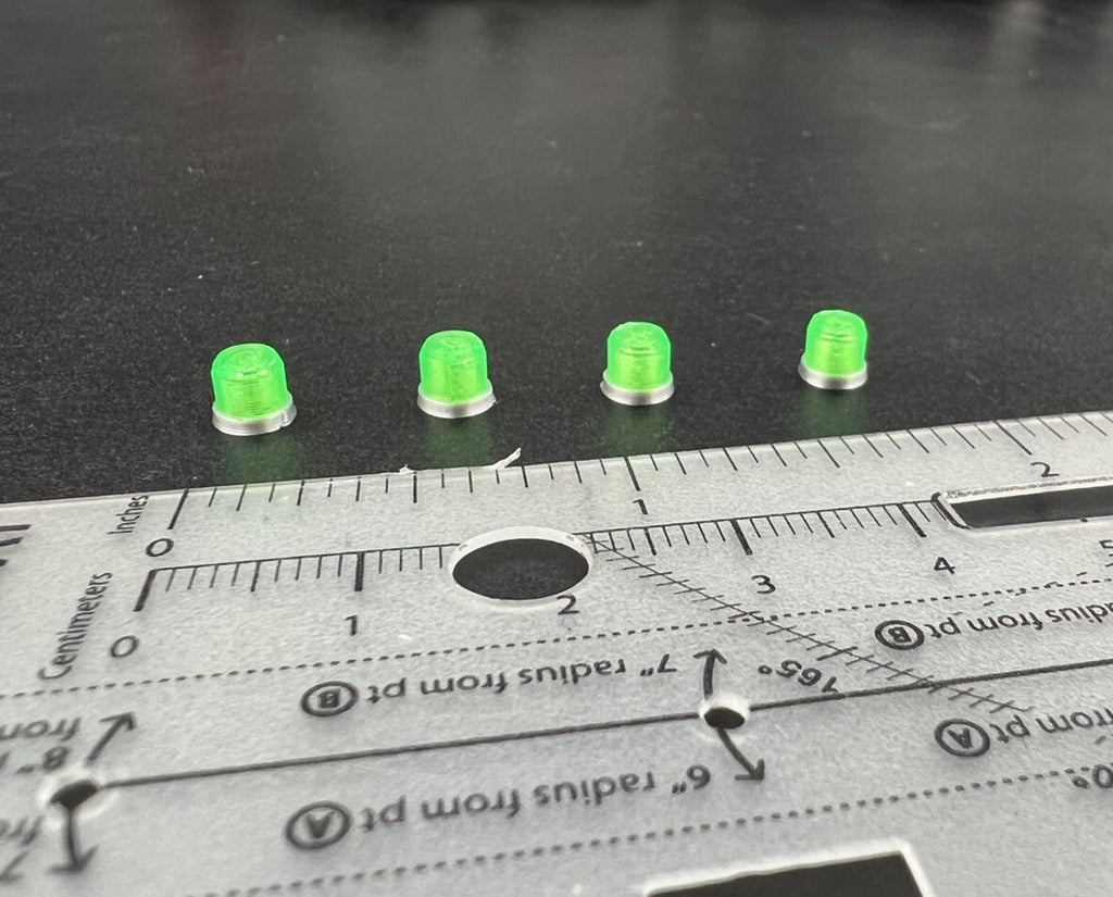 4 Pack 1/50 Green Vintage Beacon Lightbar TWH WSI First Gear Peterbilt Truck3
