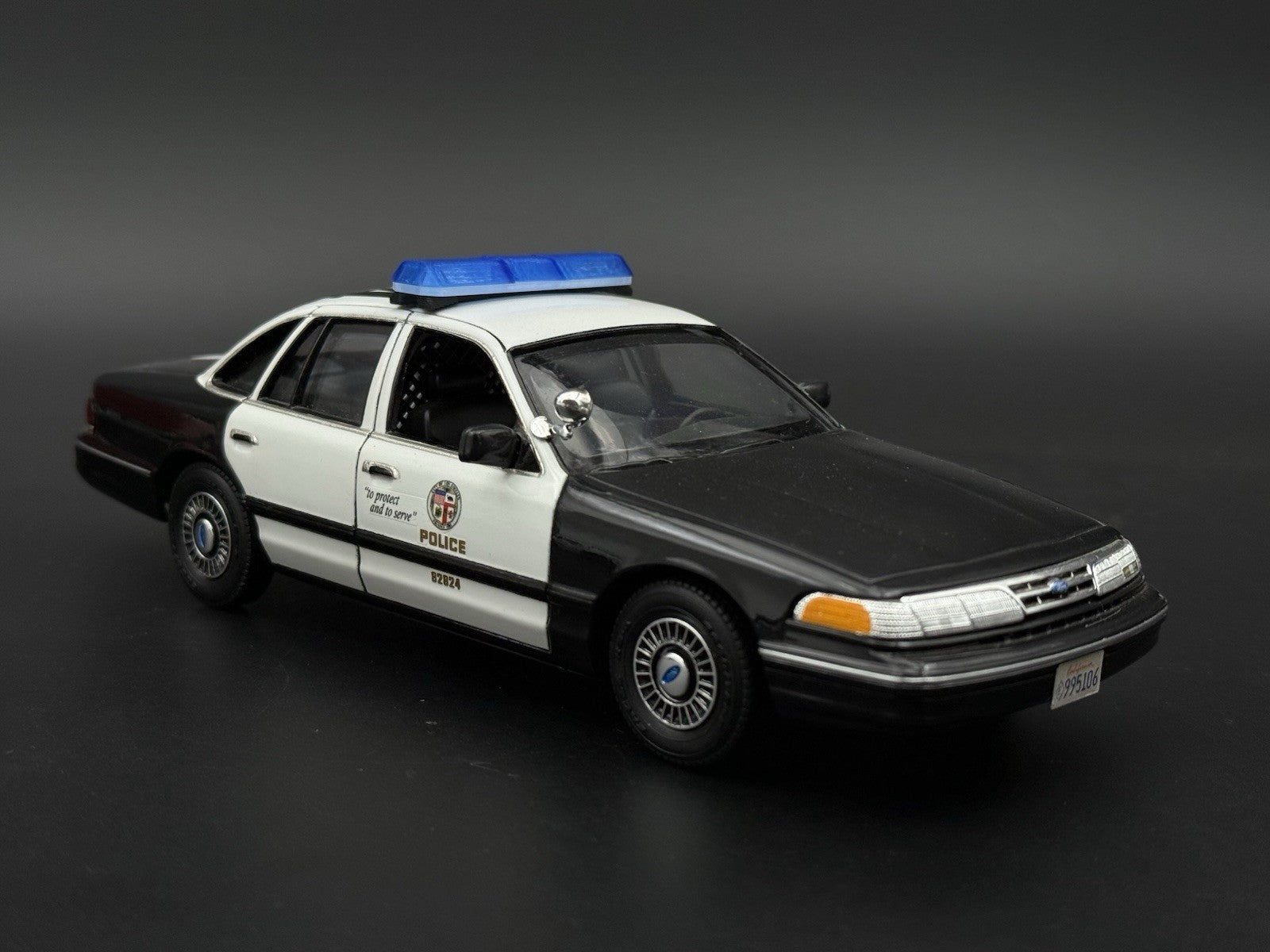 1/24 25 Scale Model Blue Code 3 Excalibur Lightbar Police5