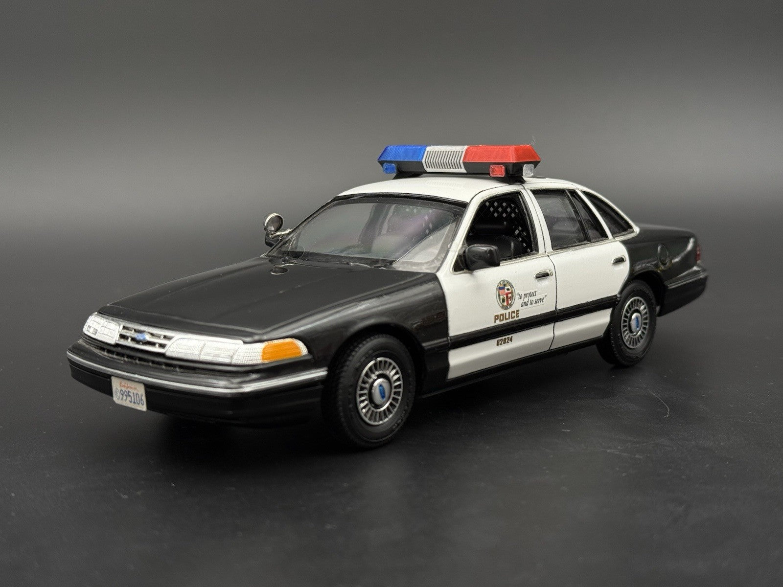 1/24 25 Scale Blue Red Chrome Streethawk Lightbar Police 24643
