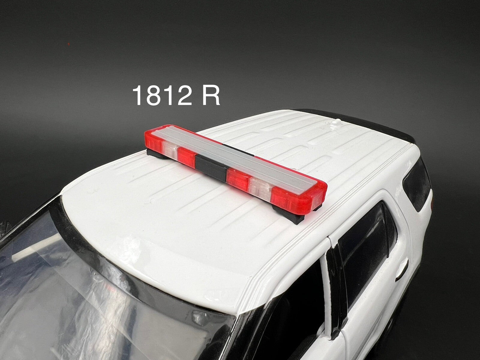 1/18 LED Ready Whelen Edge Lightbar Red Fire State Police Trooper Sheriff Patrol0