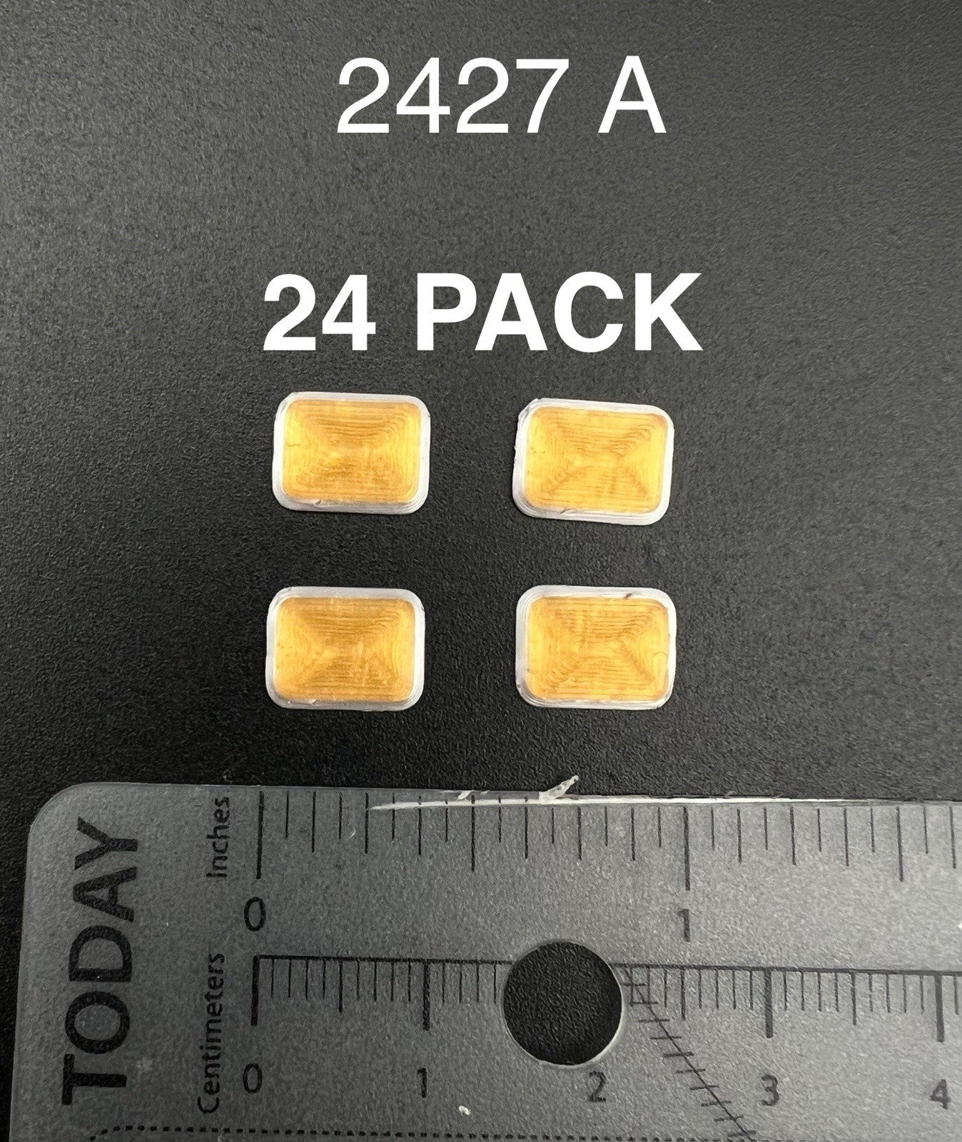 24 Pack 1/24 25 Scale Model Green Whelen 900 Ambulance Warning Lights 2427G1