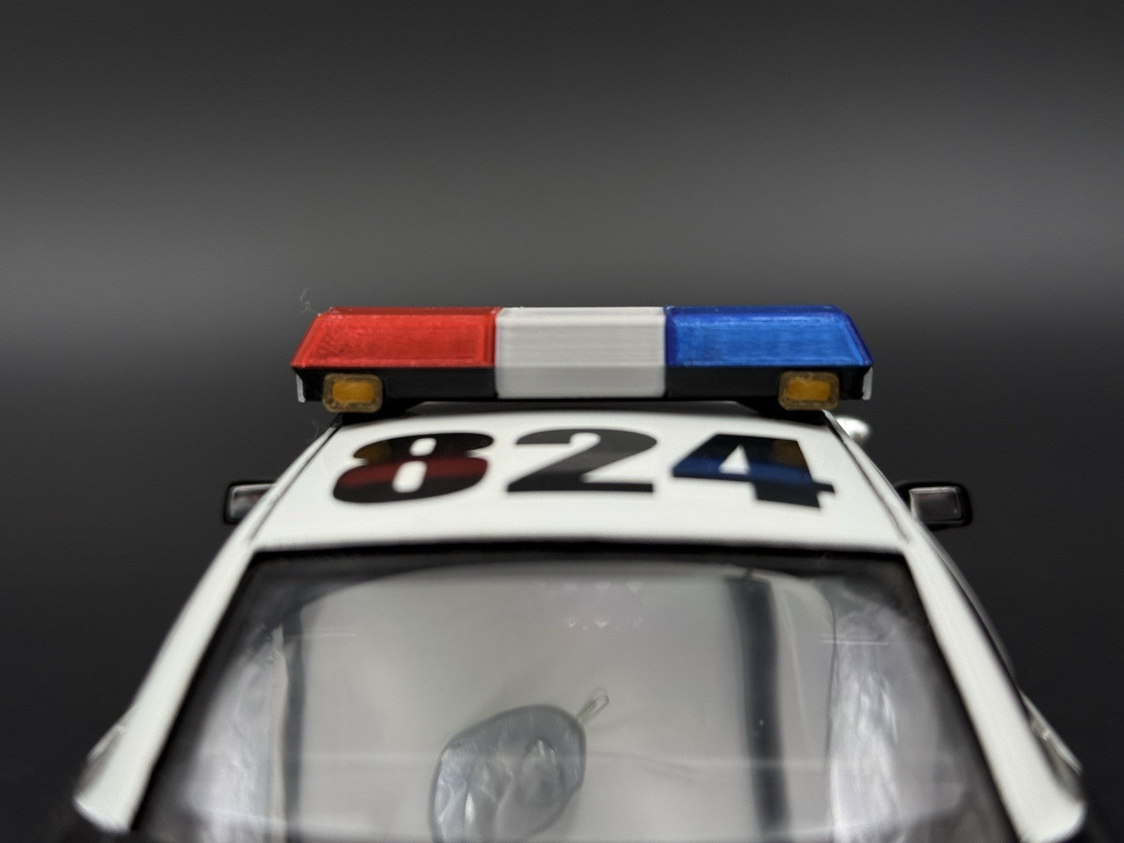 1/18 Scale Blue Red Chrome Streethawk Lightbar Police 1859 BR12
