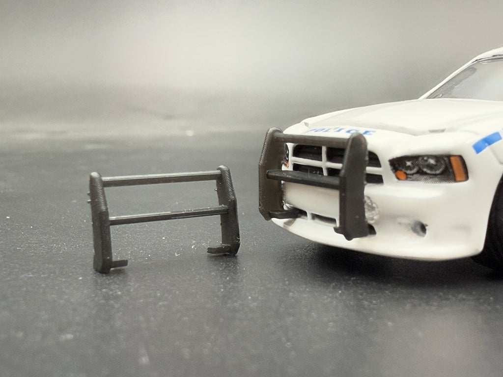 2 PACK 1/64 Go Rhino Push Bumper Pushbar For Charger Police Greenlight 59610