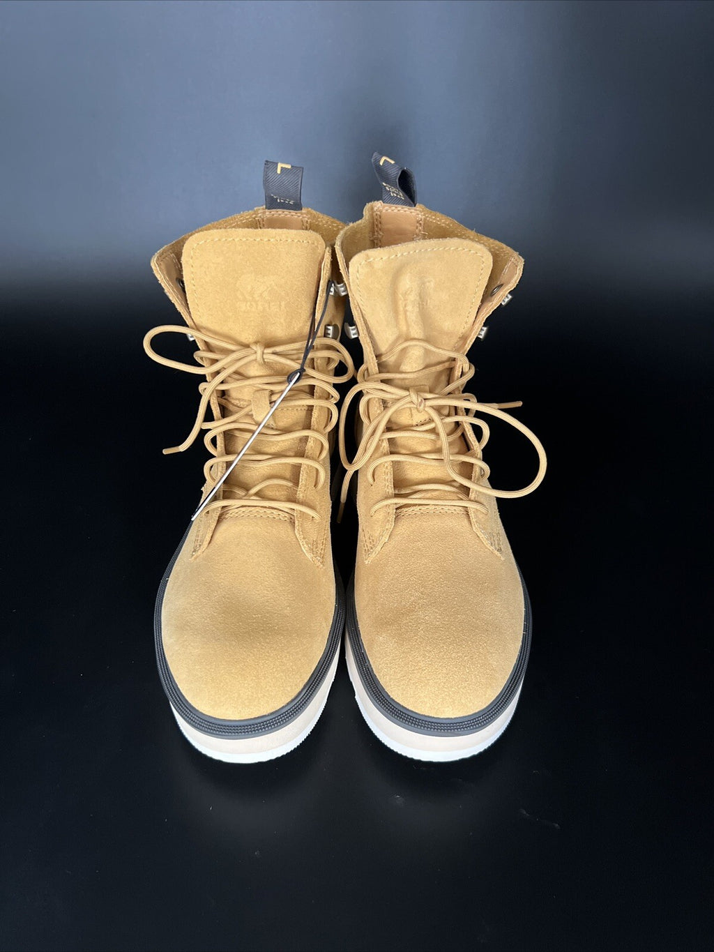 SOREL Women Hi-Line Platform Combat Boots Tan Waterproof Leather Size 7.5 New2