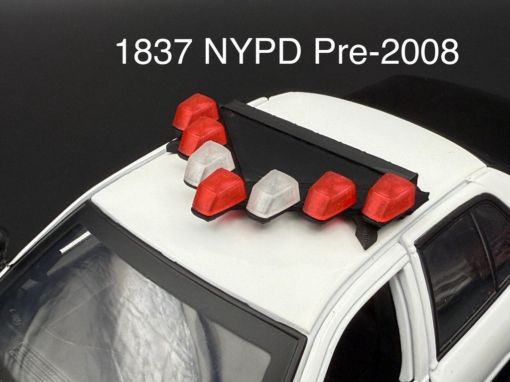 1/18 LED Ready NYPD Federal Signal Vector Vision Lightbar Police Pre-20080