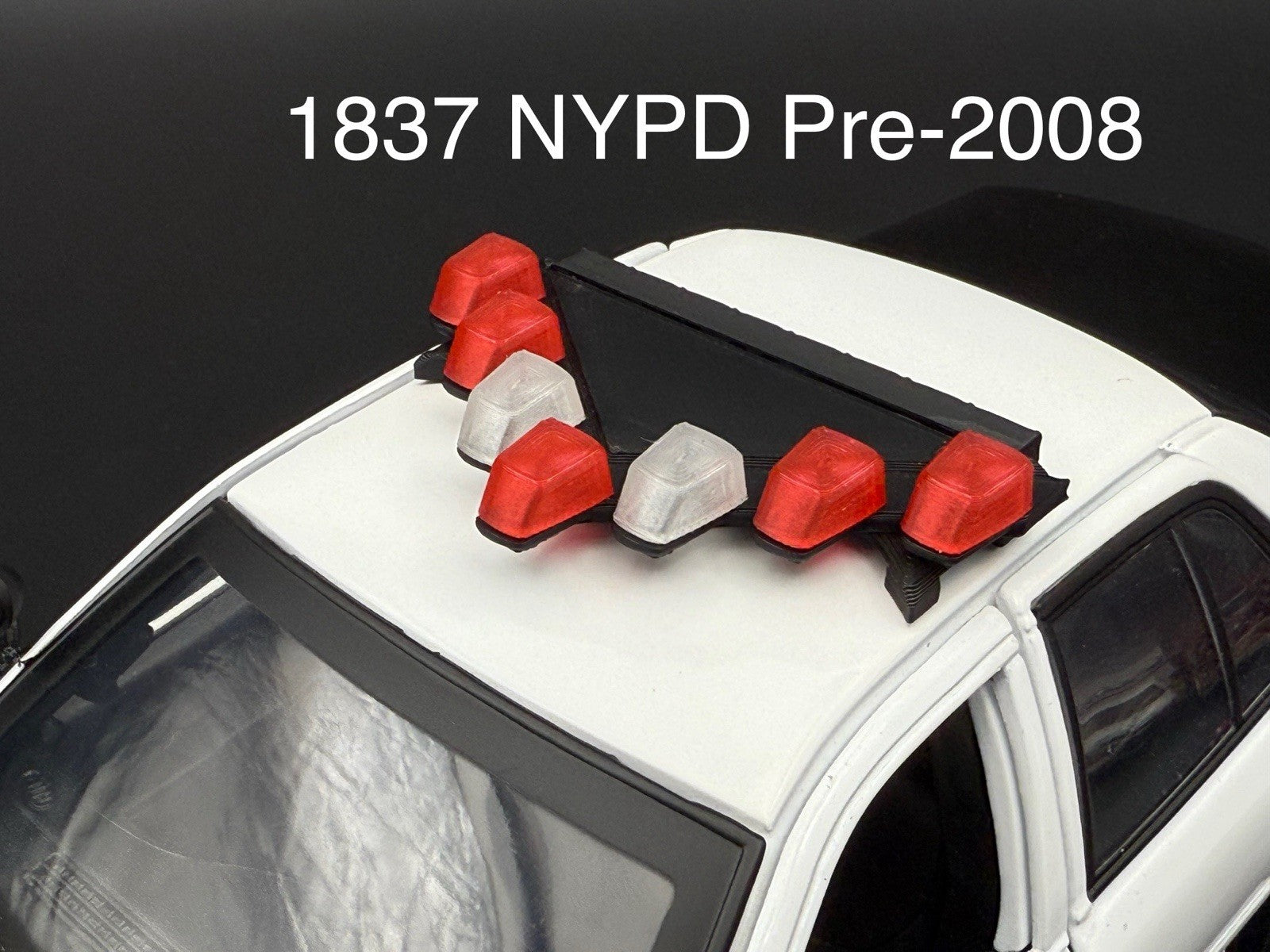 1/18 LED Ready NYPD Federal Signal Vector Vision Lightbar Police Pre-20080