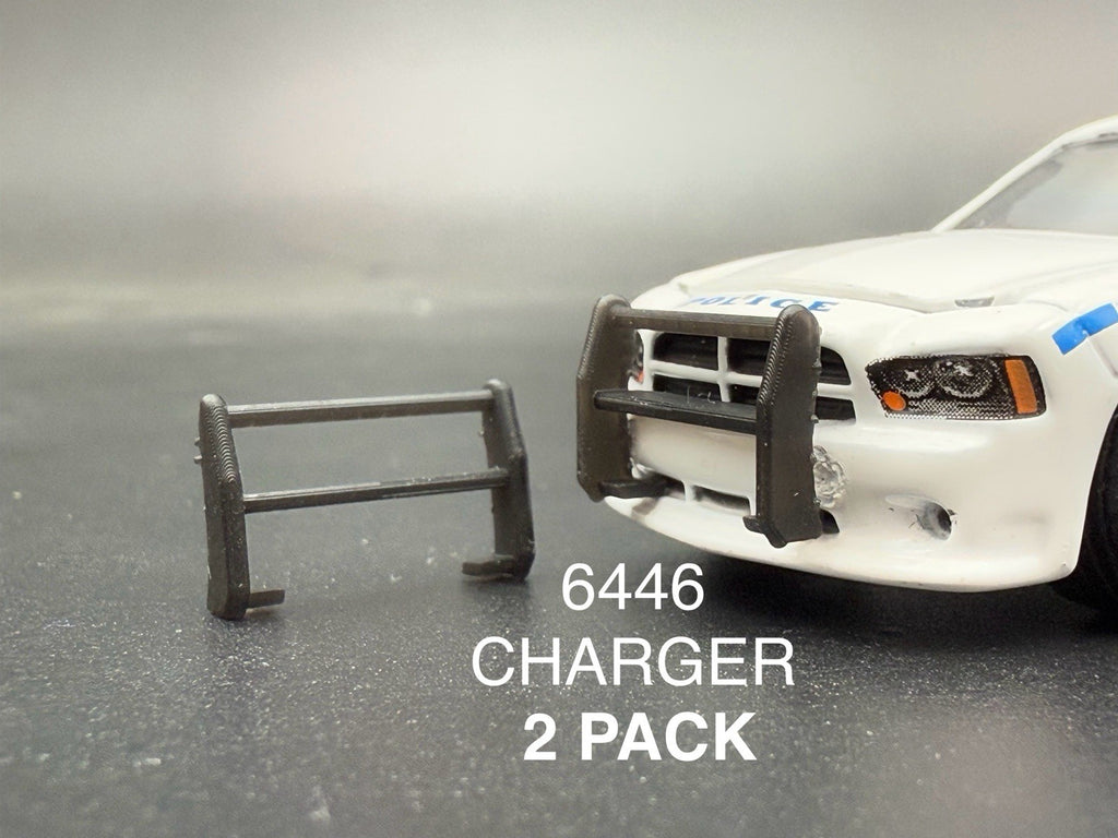 2 PACK 1/64 Go Rhino Push Bumper Pushbar For Charger Police Greenlight 5960