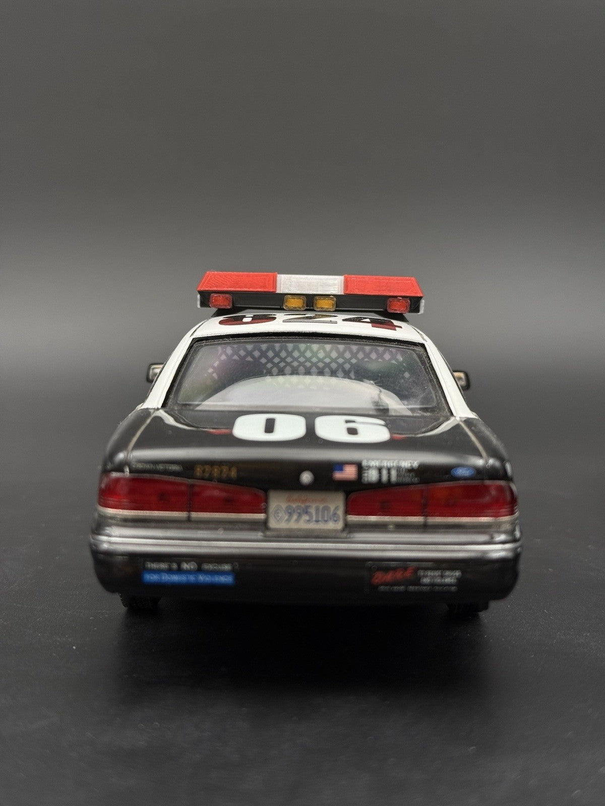 1/24 25 Scale Red Streethawk Lightbar New York Police Sheriff Fire 2464RClear12