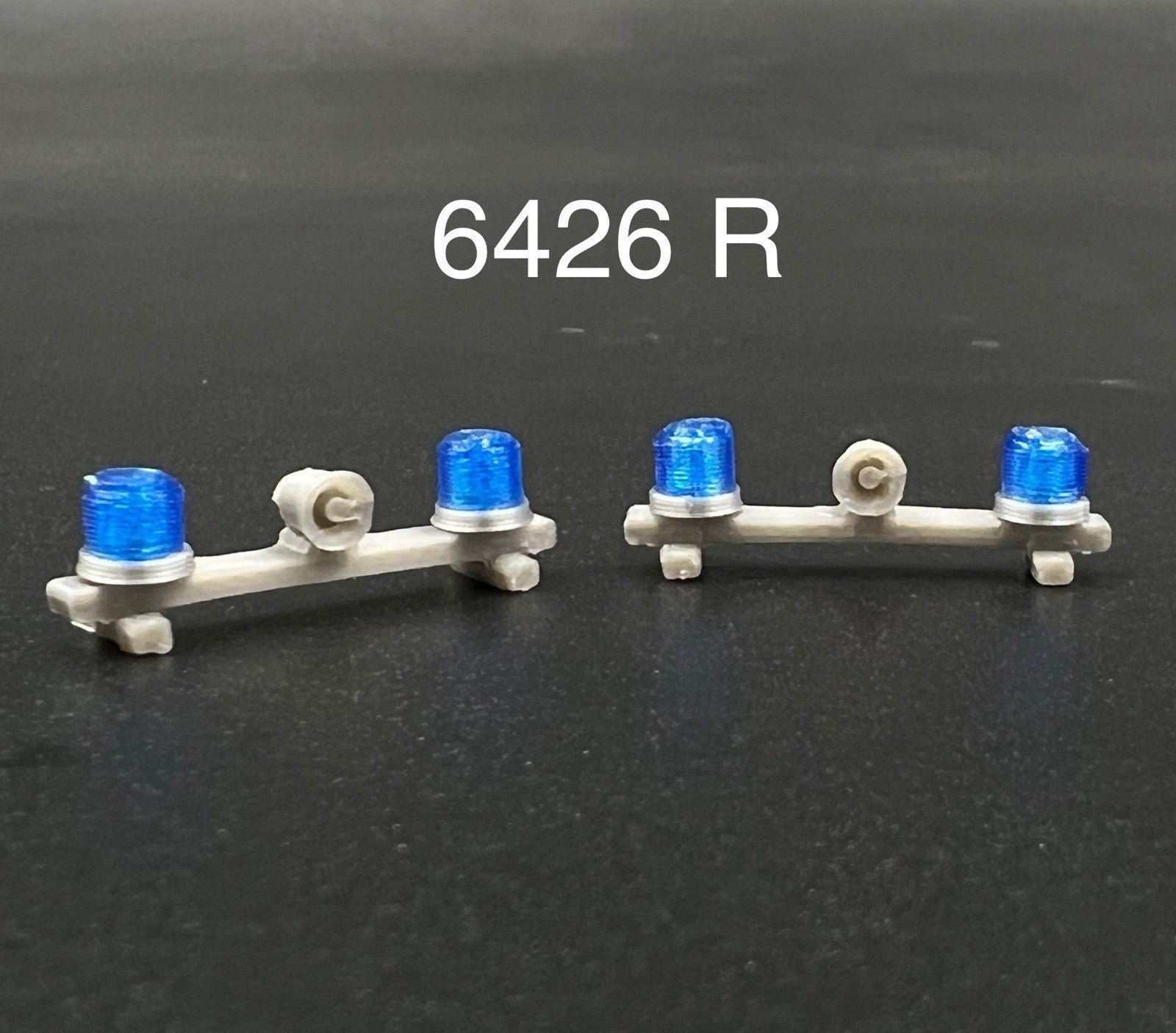 2 Pack 1/64 Blue Mars Skybolt Beacon Lightbar Siren Speaker Police Sheriff0