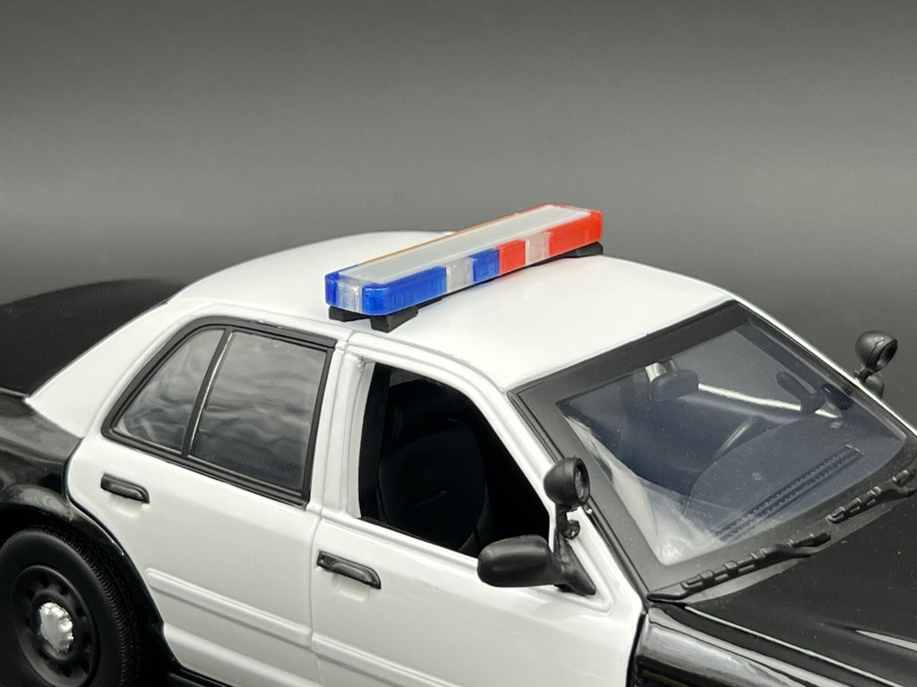 1/18 LED Ready Whelen Edge Lightbar Blue Red Amber Highway Patrol Police Sheriff4