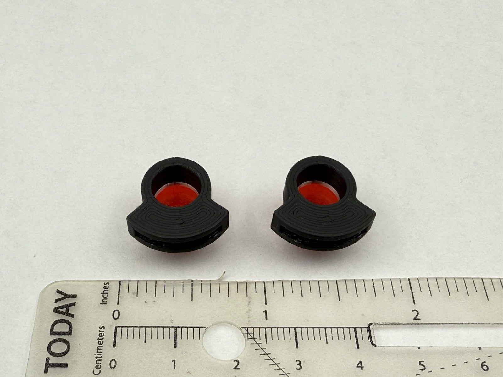 2 Pack 1/24 1/25 Vintage Red Beacon With Siren Speaker Lightbar Police 2462R2