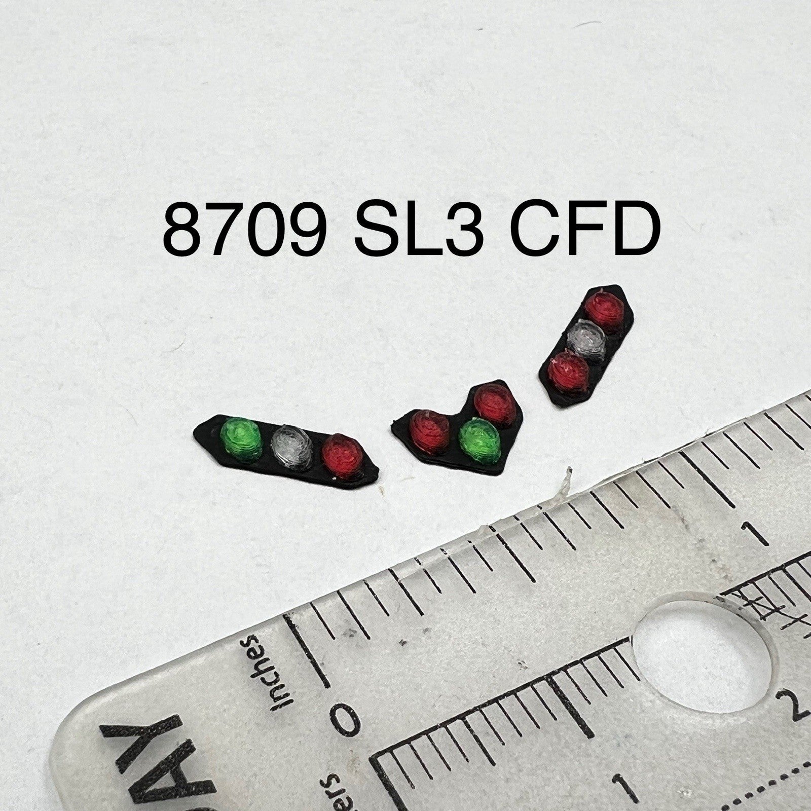 3 Pack 1/87 HO Scale Chicago Fire CFD Green Red Split Vision SLR Lightbar Truck0