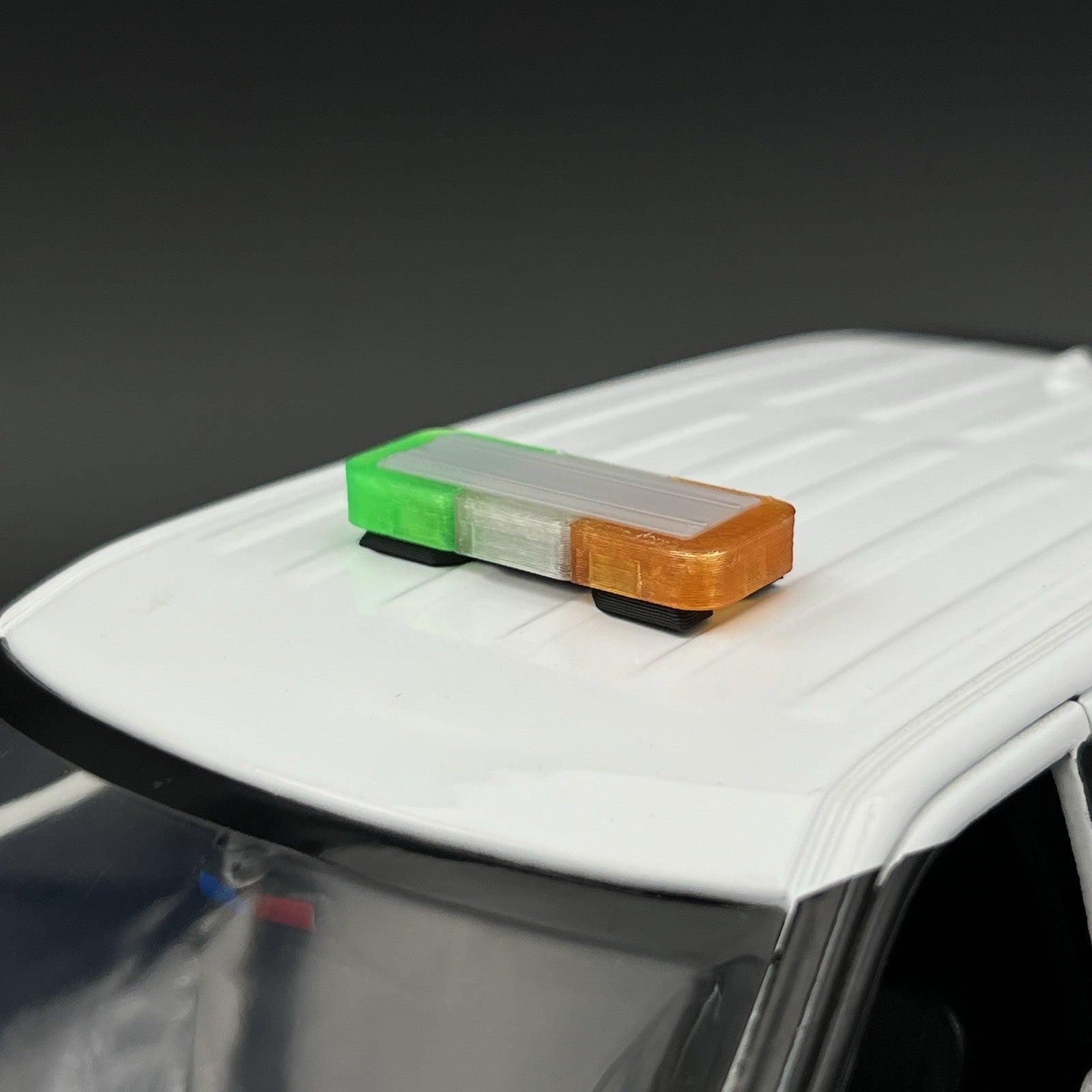 1/18 Mini Whelen Edge Lightbar Amber Clear Green Gray Top Cover11