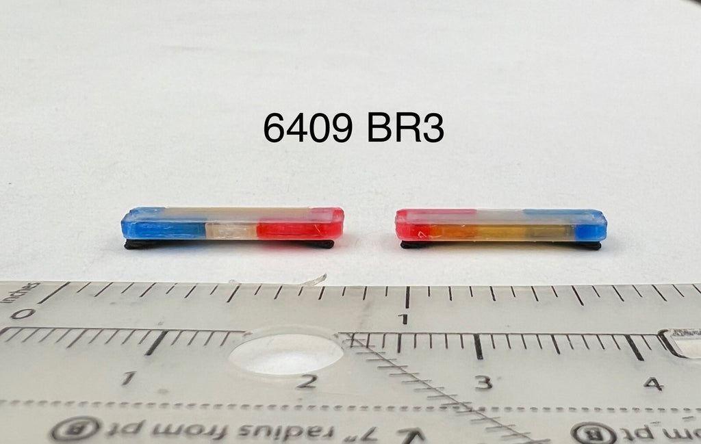 2 Pack 1/64 Scale Whelen Edge Lightbar Blue Red Police Highway Patrol 6409BR51