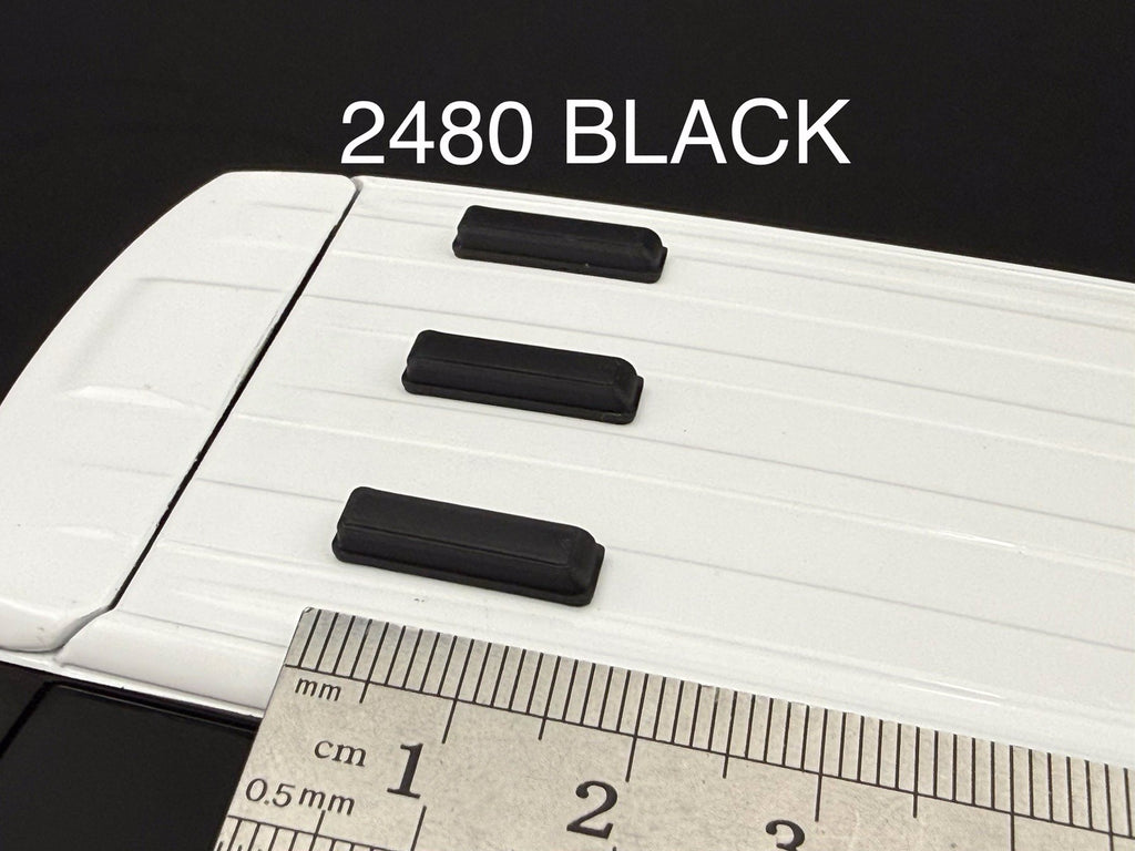 3-Pack 1/24 Scale Model CHP Antenna California Highway Patrol Police 2480 Black0