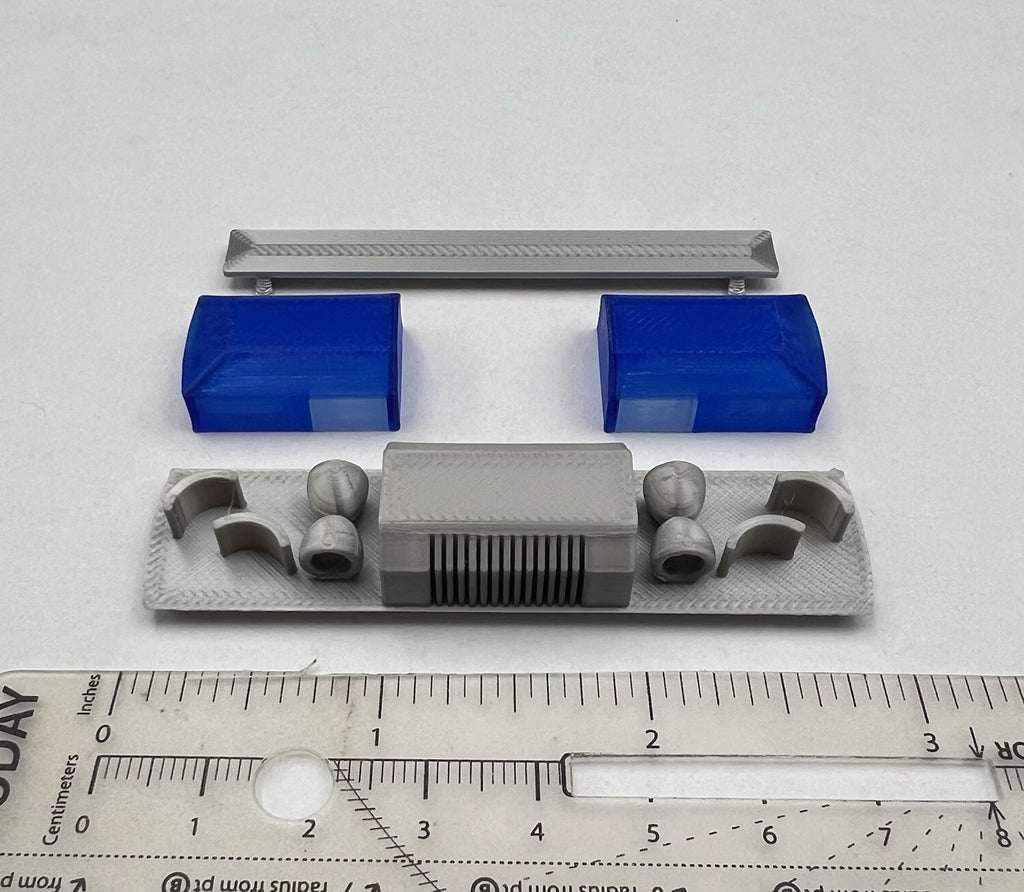1/18 Blue Smith Wesson 8780 8880 8980 Lightbar Police Sheriff Fire2