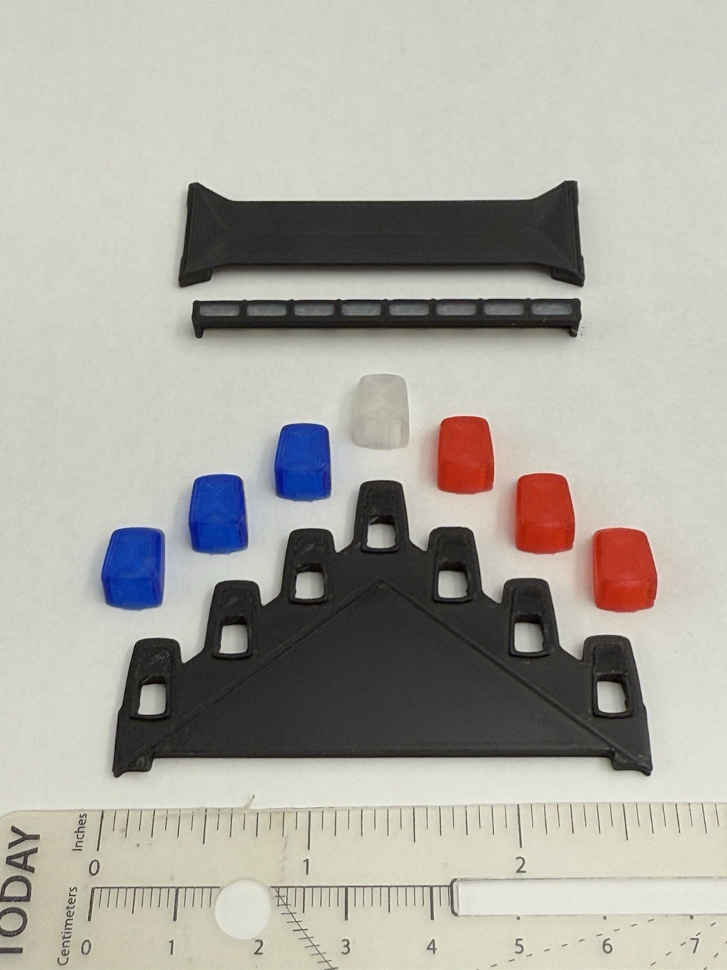 1/18 LED Ready Blue Red Federal Signal Vector Vision Lightbar Police Car BR215