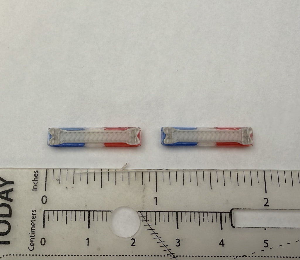 2 Pack 1/64 Code 3 LP6000 Clear + Blue Red Lightbar Greenlight Police Fire SUV1