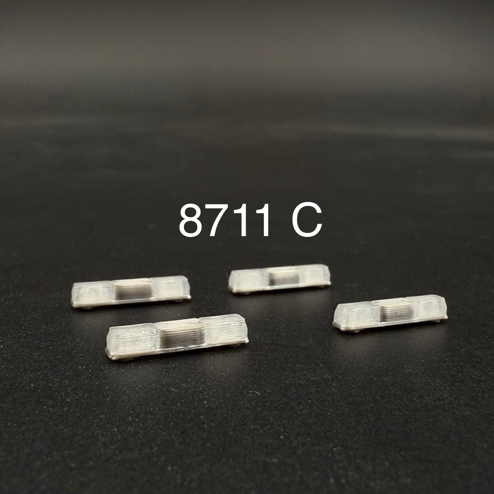 4 Pack 1/87 HO Clear Twinsonic Lightbar Police Sheriff State Highway Patrol Fire0