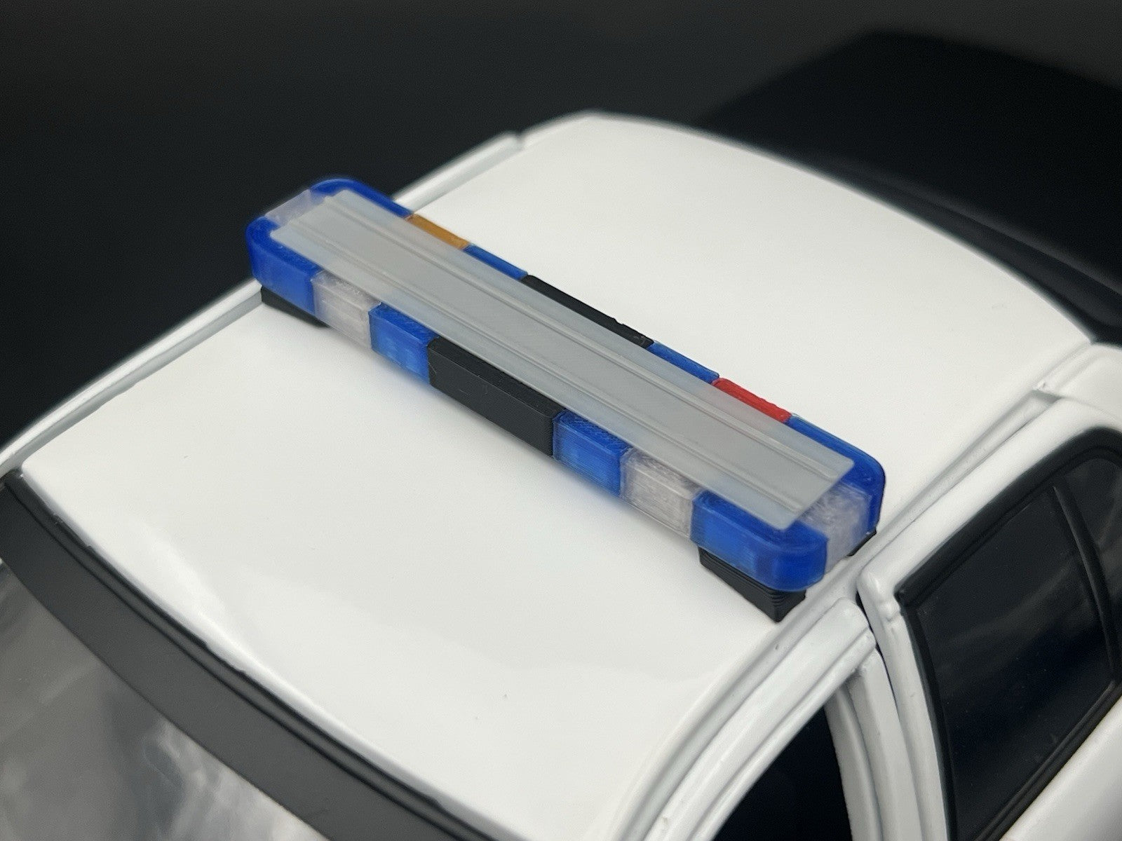 1/18 Scale LED Ready Whelen Edge United Kingdom Police Lightbar Blue Red 1812 UK3