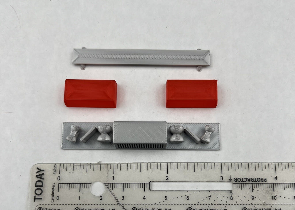 1/18 Red Federal Signal Twinsonic Lightbar Police Sheriff State Highway Patrol1