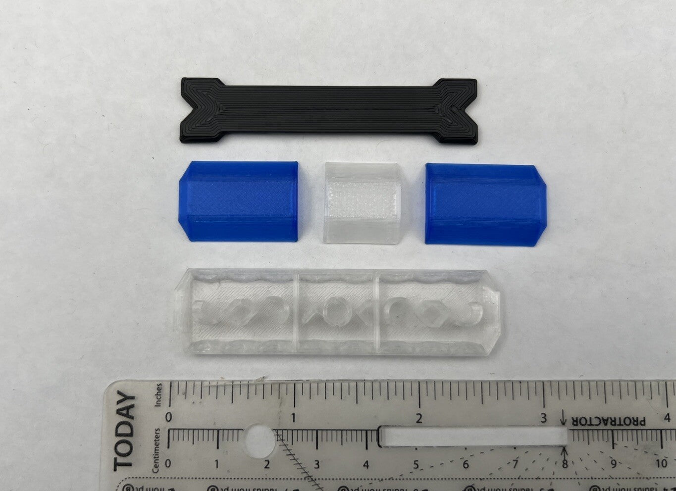 1/18 Scale Clear Blue Code 3 MX7000 Lightbar W Internal Lens Police Sheriff Fire6