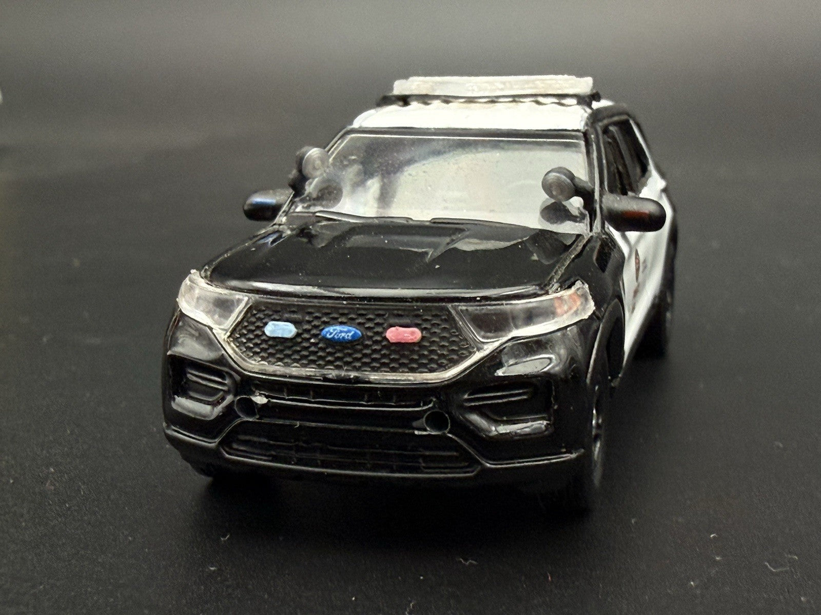 8 Pack 1/64 Scale Blue Grille Light Pod License Plate Police 6456B2