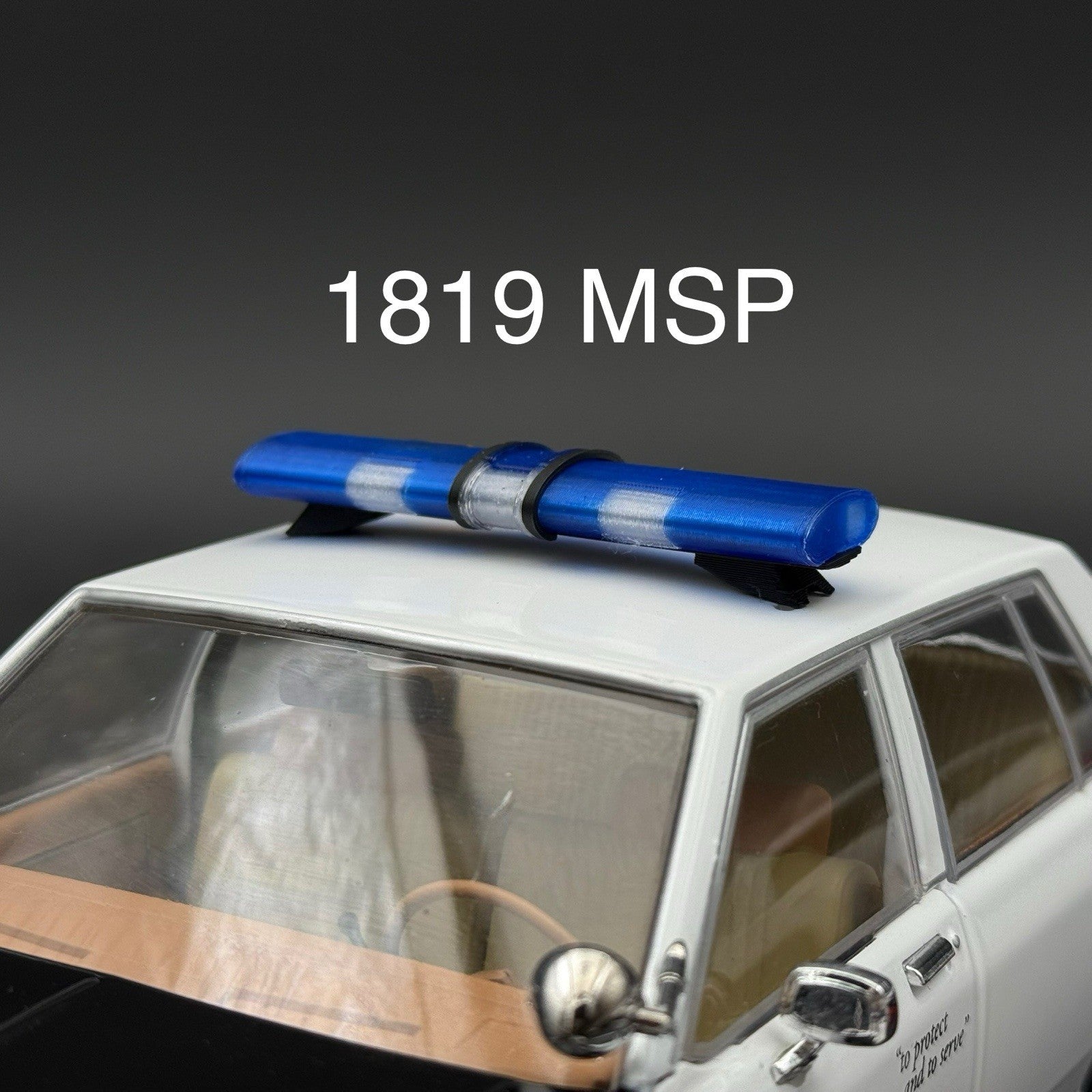 1/18 LED Ready Jetstrobe Jetstream Lightbar Blue Clear Amber Police Sheriff0
