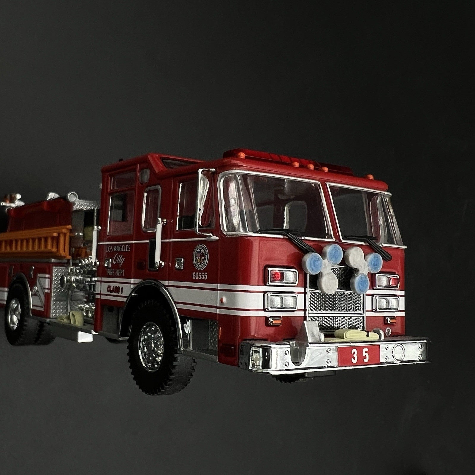 2 Pack 1/64 Roto Ray Blue Clear Emergency Light Code 3 Fire Truck Engine Ladder4