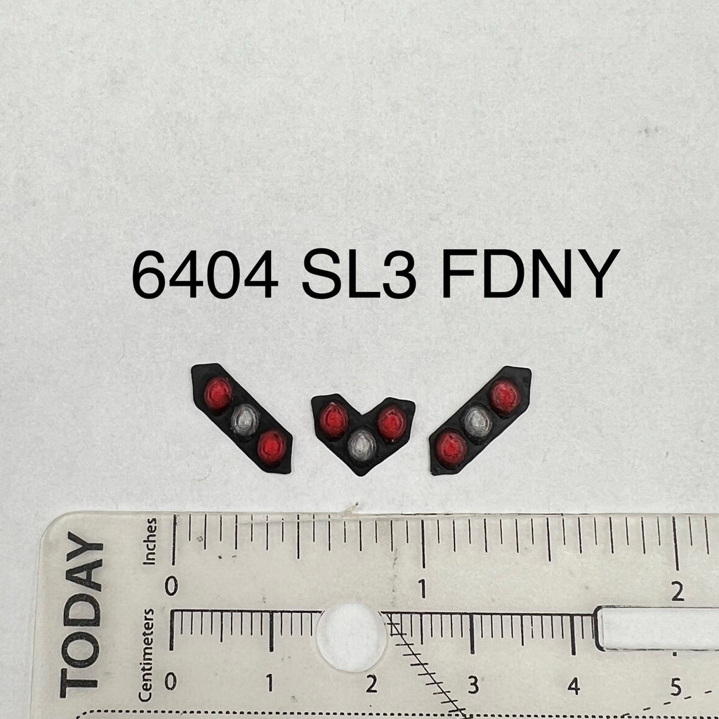 3 Pack 1/64 FDNY NYPD Split Vision SLR Lightbar New York Fire Truck ESU Code 30