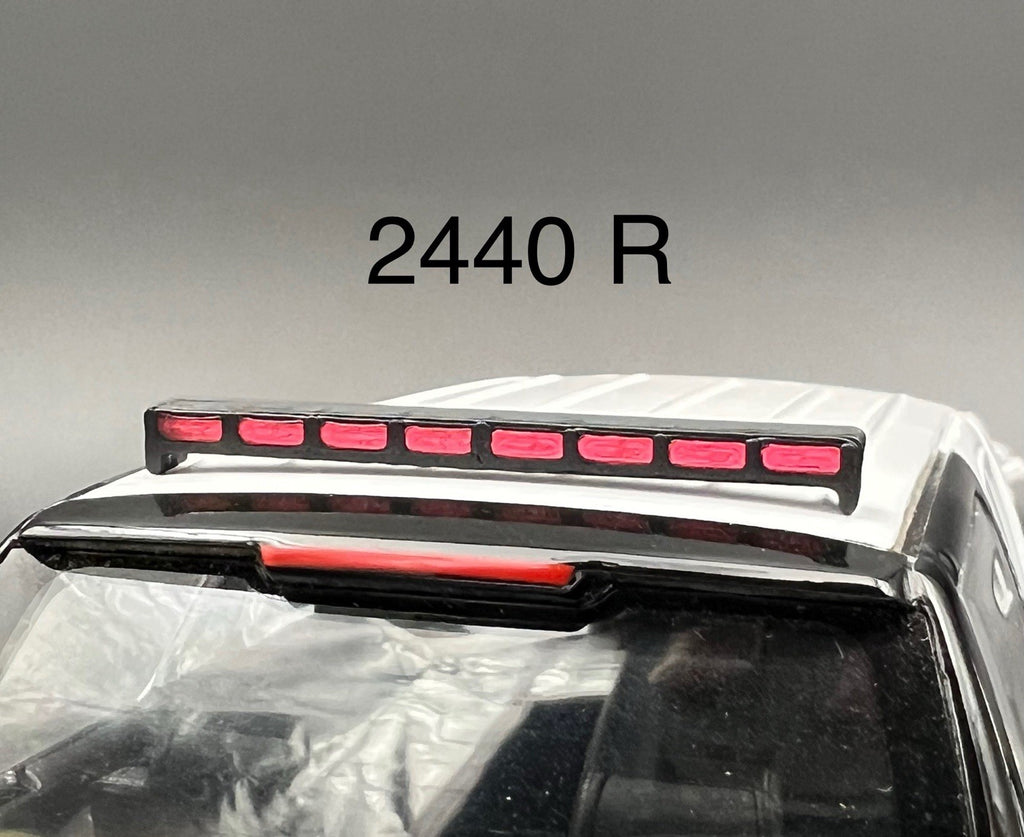 1/24 LED Ready Red Traffic Advisor Arrow Stick Deck Lightbar Police Sheriff Fire0