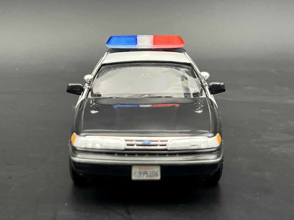 1/24 25 Blue Clear Red Federal Signal Vista Lightbar San Diego Police Sheriff6