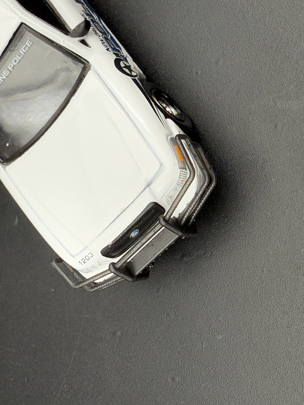 2 PACK 1/64 Scale Go Rhino Wrap Around Push Bumper Pushbar For Crown Vic Police11