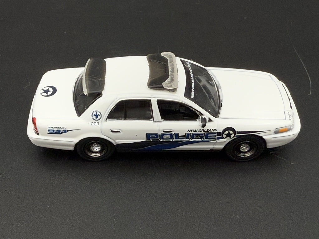 1/64 Front & Back Whelen Fast Trax Lightbars Police Greenlight Crown Victoria6