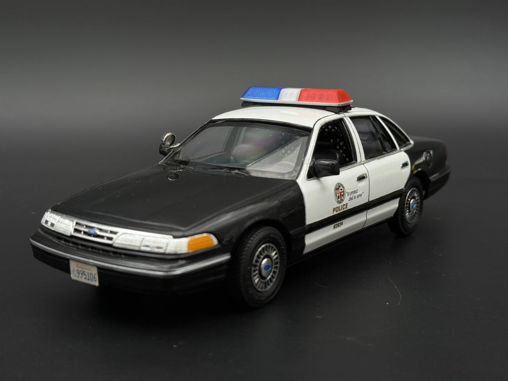 1/24 1/25 Scale Model Blue Clear Red Code 3 LP6000 Lightbar Police 2411ClearBR3