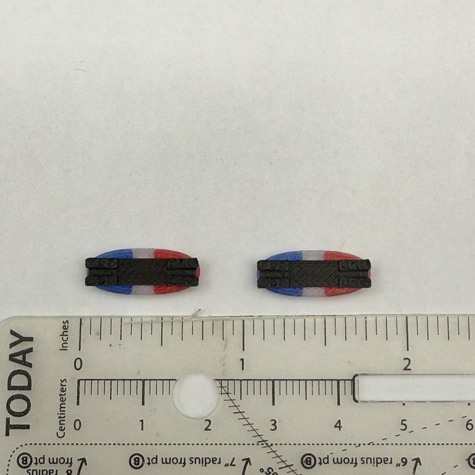 2-Pack 1/64 Scale Model Red Blue Federal Vista Lightbar Police Car 6412BCR2