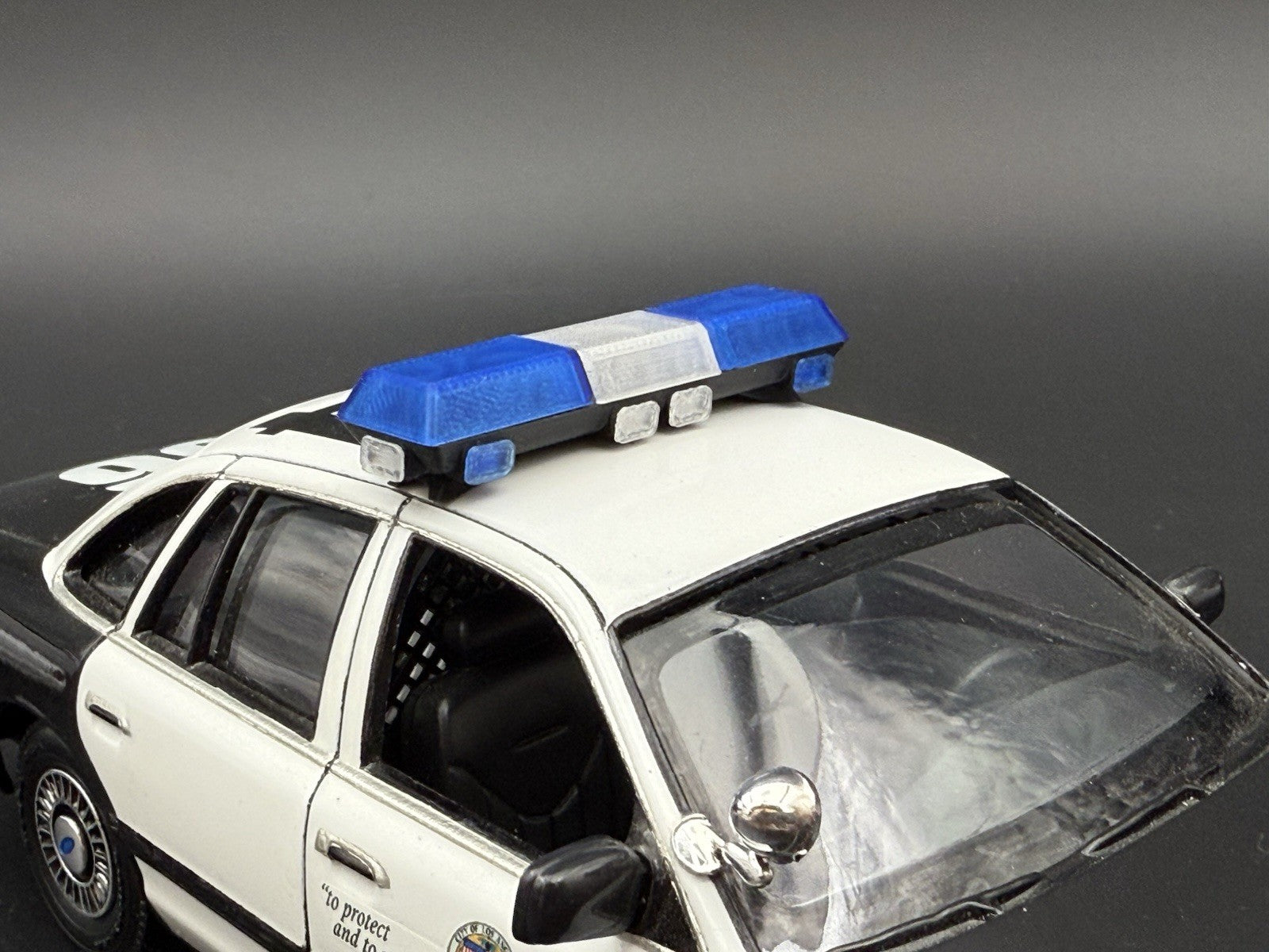 1/24 25 Scale Blue Clear Streethawk Lightbar Police 24645