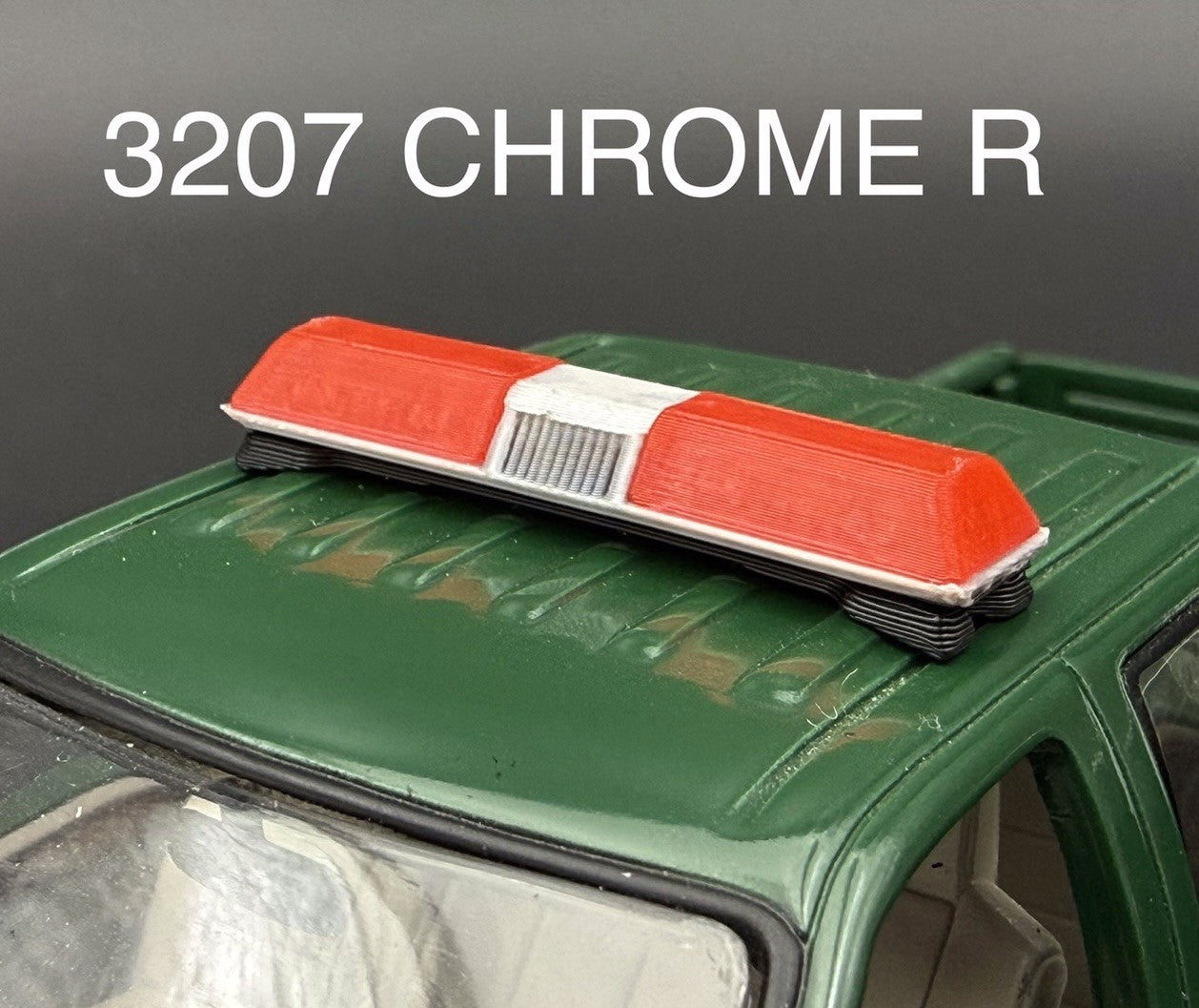 1/32 Red Chrome Code 3 LP6000 Lightbar Police Fire 3207ChromeR0