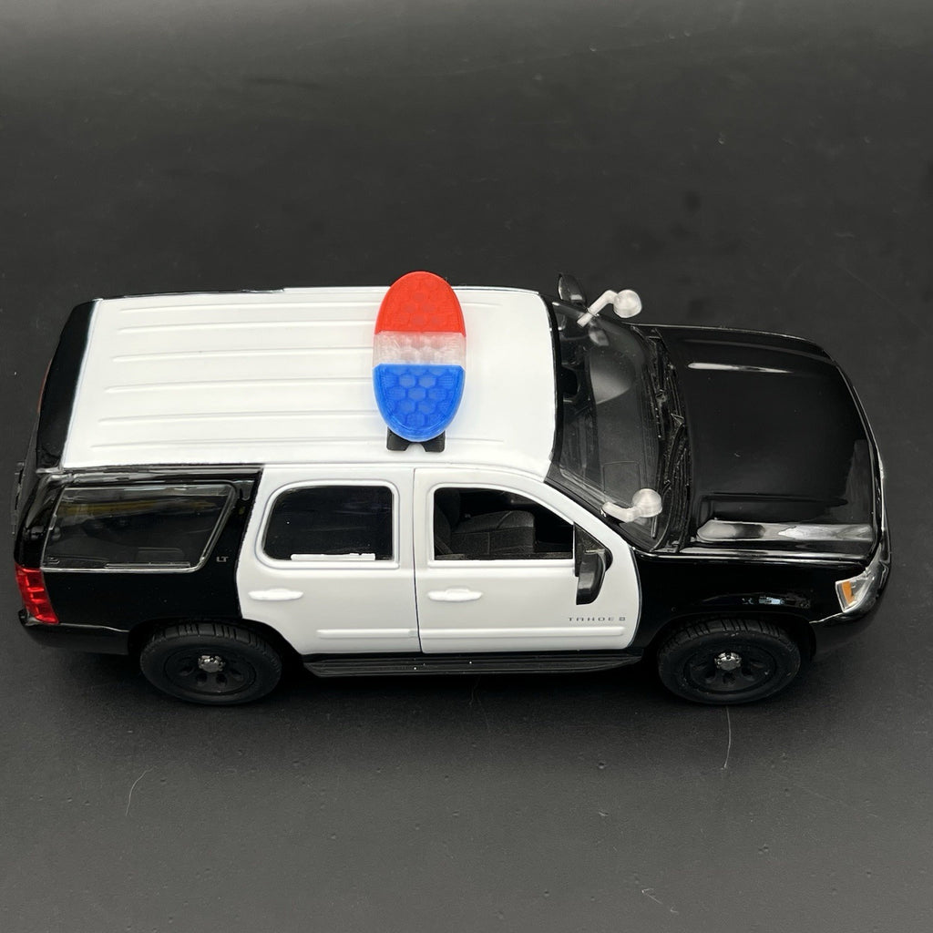 1/24 25 LED Ready Blue Red Federal Signal Arjent Lightbar Police Sheriff SUV9