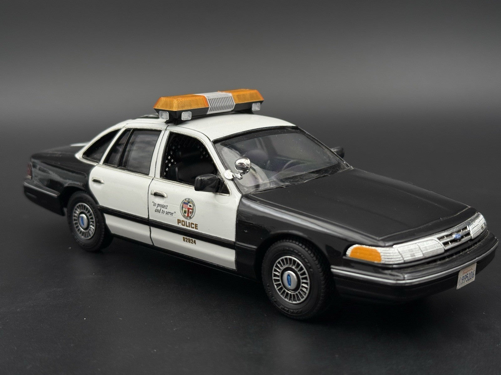 1/24 25 Scale Model Amber Chrome Streethawk Lightbar Police 2464AChrome6