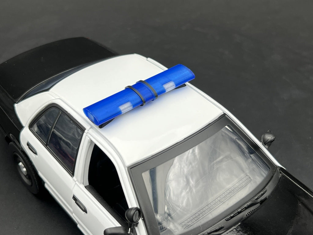 1/18 LED Ready Jetstrobe Jetstream Lightbar Blue Clear State Police Sheriff5