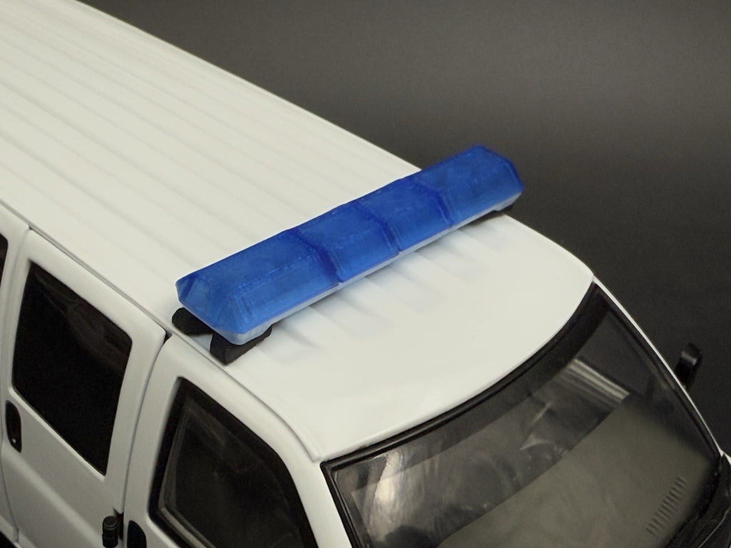 1/24 25 Scale Blue Code 3 MX7000 XL Lightbar Police Fire Truck Width 58”5