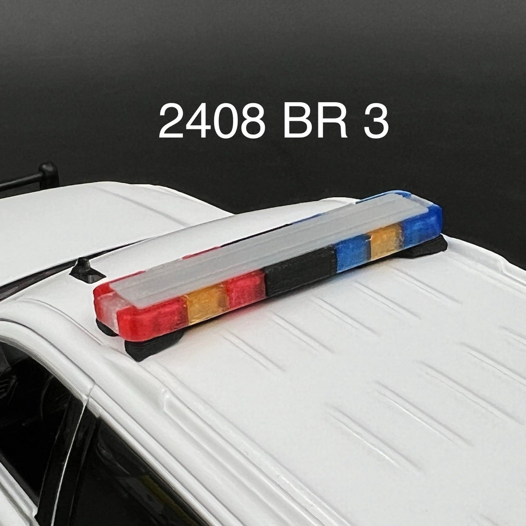 1/24 LED Ready Whelen Edge Lightbar Blue Red Amber Highway Patrol Police Sheriff0