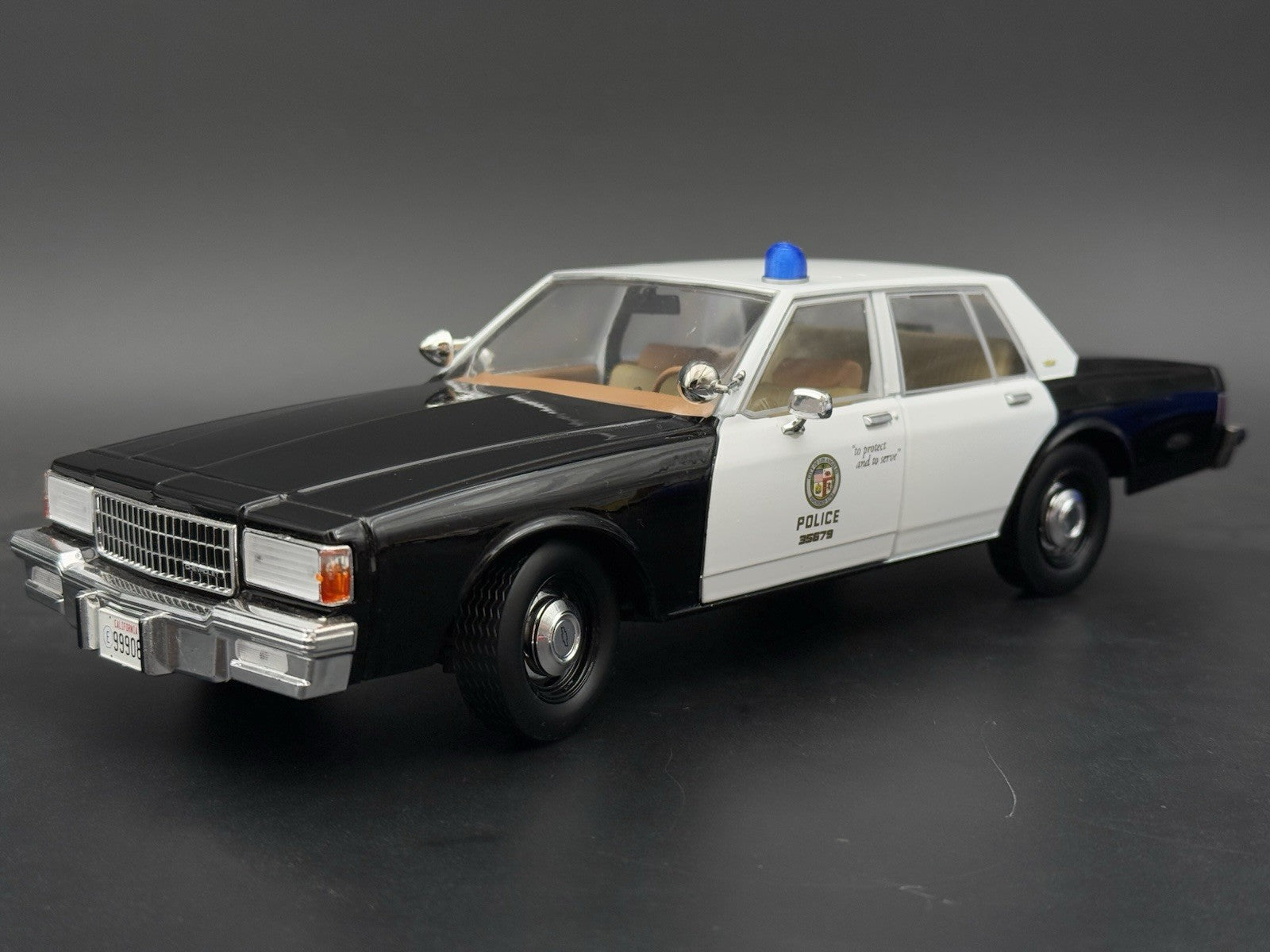 2 Pack 1/18 LED Ready Blue Fire Ball Teardrop Beacon Kojak Police 1827B6