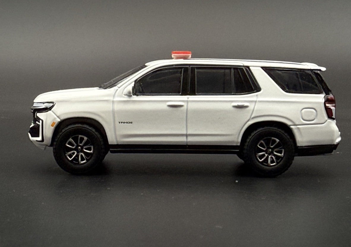 2-Pack 1/64 Scale Model Silver Top Red LED Style Whelen Lightbar 6402RS6