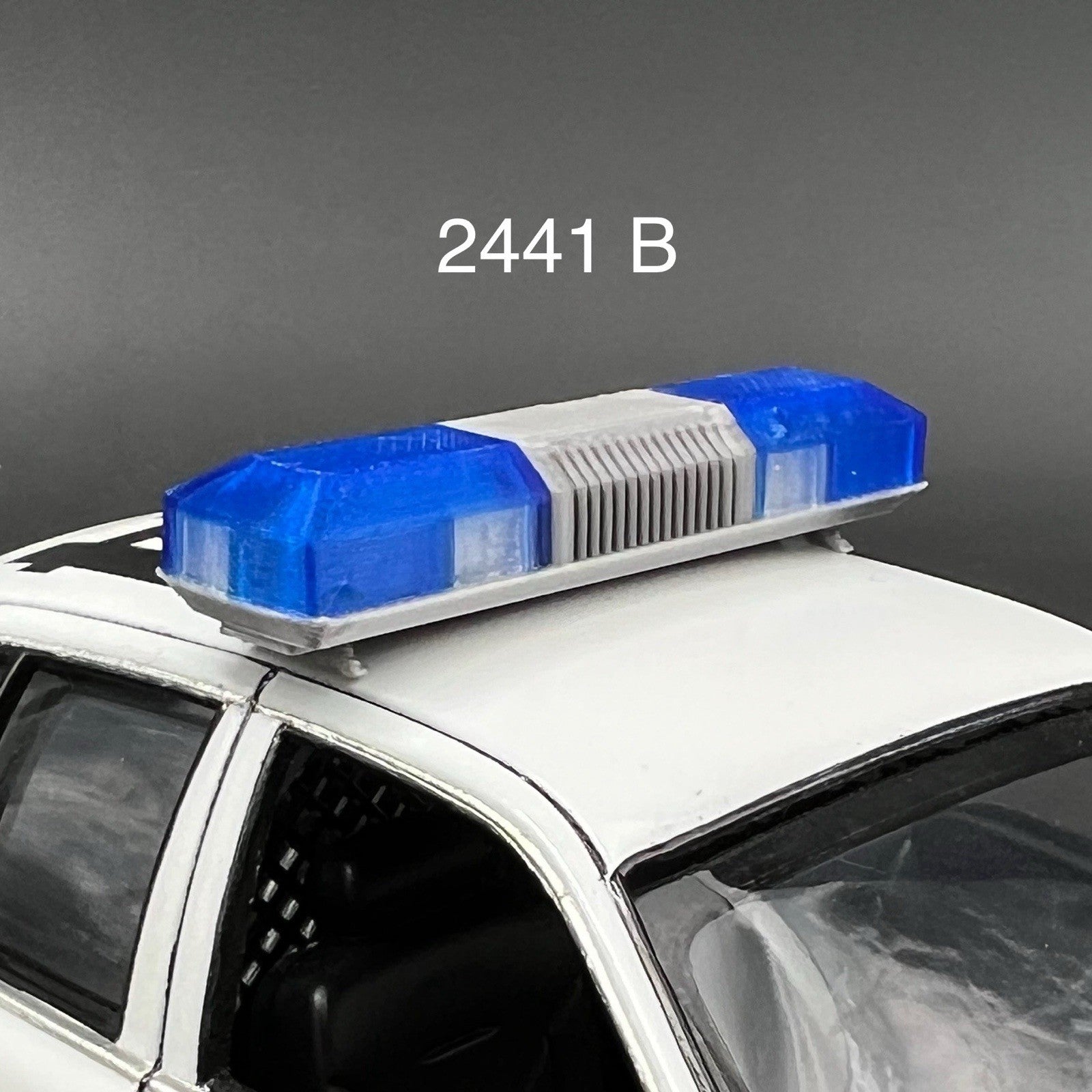 1/24 1/25 Blue Smith Wesson 8780 8880 8980 Lightbar Police Sheriff Fire0
