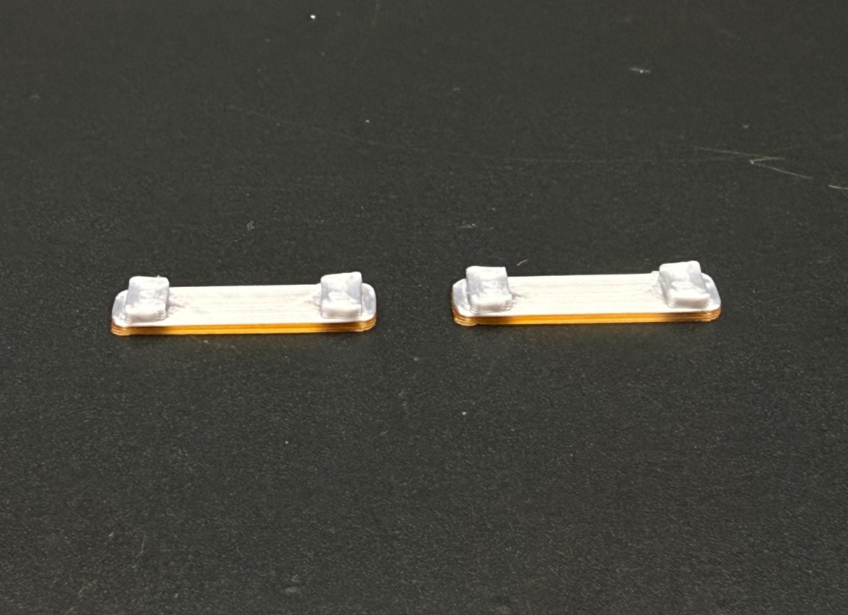 2-Pack 1/64 Scale Model Silver Top Amber LED Style Whelen Lightbar 6402AS2
