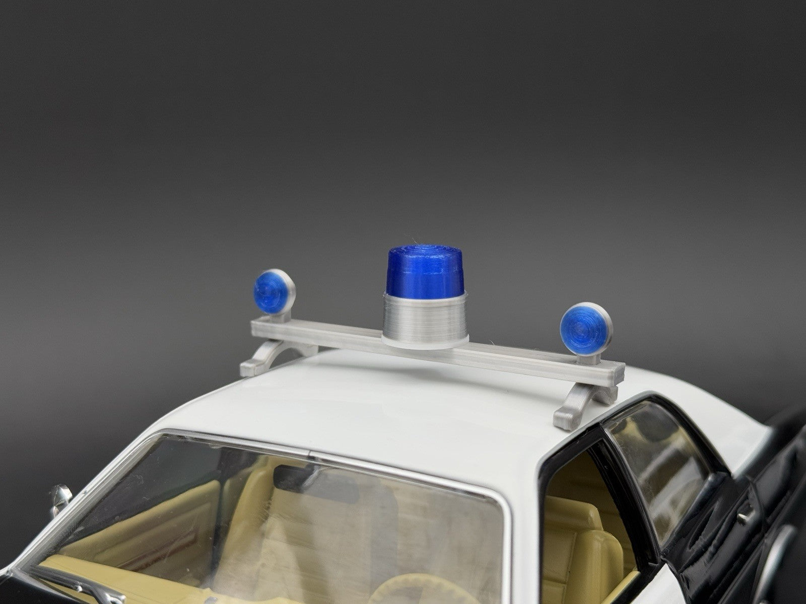 1/24 Scale Model Visibar CJ 184 284 Blue Beacon Lollipop Police Light 2456BBB11